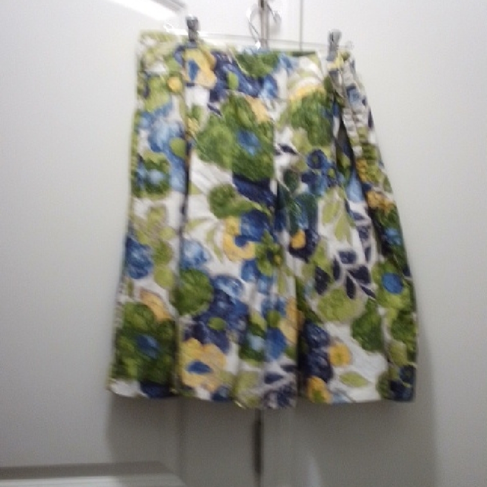 Floral A-Line Skirt - Multicolor
